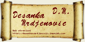 Desanka Mrđenović vizit kartica